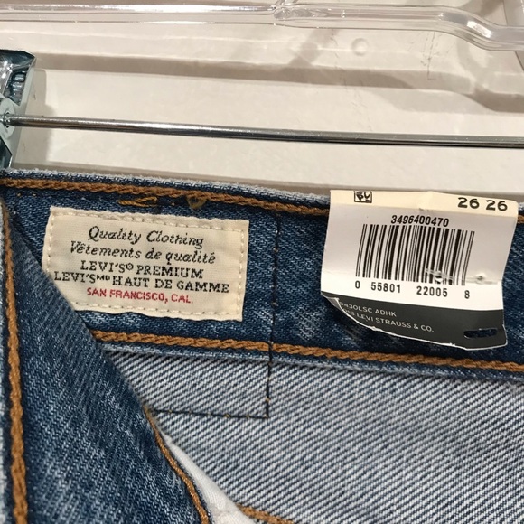 NWT Levi’s Women’s Wedgie Straight Fit Jeans Size 26 - Picture 8 of 14